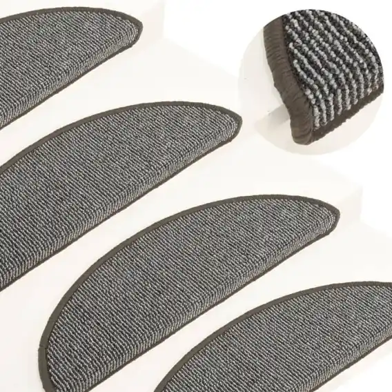 Szybka dostawa Nakładki na schody, 15 szt., szare, 56 x 17 x 3 cm Lumarko! - Hurtownia wielobranżowa Lumarko